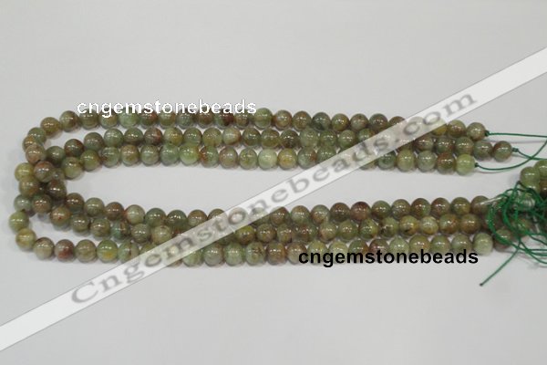 CGA203 15.5 inches 8mm round natural green garnet beads