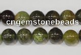 CGA204 15.5 inches 10mm round natural green garnet beads