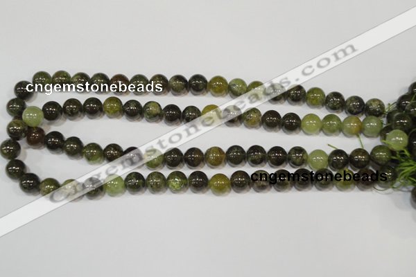 CGA204 15.5 inches 10mm round natural green garnet beads