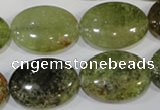 CGA225 15.5 inches 18*25mm oval natural green garnet beads