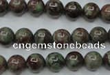 CGA303 15.5 inches 10mm round red green garnet gemstone beads