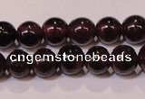 CGA351 14 inches 3mm round natural red garnet beads wholesale