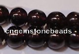 CGA353 14 inches 5mm round natural red garnet beads wholesale