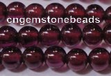 CGA356 15 inches 3mm round natural red garnet beads wholesale