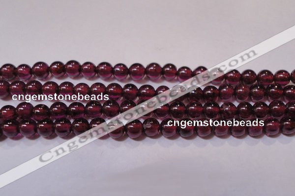 CGA356 15 inches 3mm round natural red garnet beads wholesale