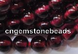 CGA357 15 inches 4mm round natural red garnet beads wholesale