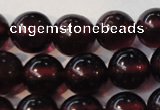 CGA358 15 inches 5mm round natural red garnet beads wholesale