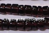 CGA365 15 inches 2*4mm heishi natural red garnet beads wholesale