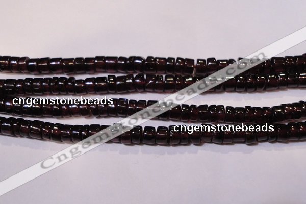 CGA365 15 inches 2*4mm heishi natural red garnet beads wholesale