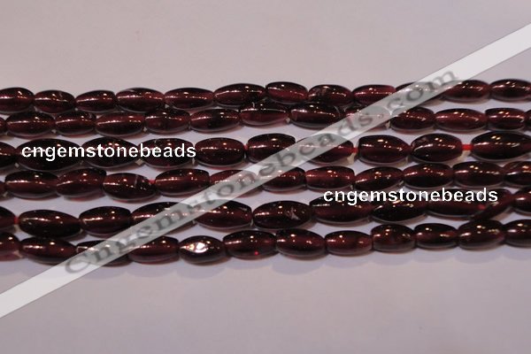 CGA372 15 inches 4*7mm rice natural red garnet beads wholesale