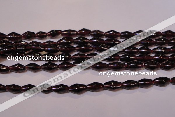 CGA374 15 inches 5*8mm rice natural red garnet beads wholesale