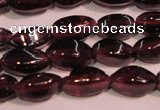 CGA376 15 inches 3*7mm twisted rice natural red garnet beads wholesale