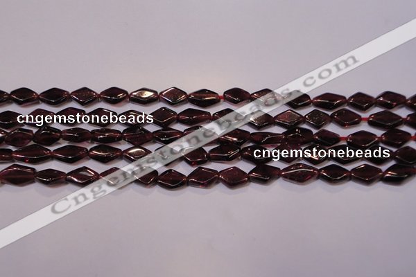 CGA388 15 inches 5*7mm diamond natural red garnet beads wholesale
