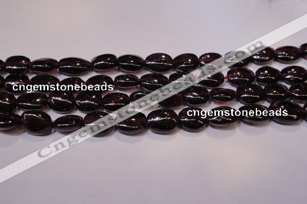 CGA397 15 inches 7*9mm oval natural red garnet beads wholesale