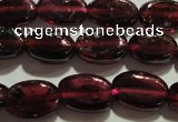 CGA407 15.5 inches 5*7mm oval natural red garnet beads wholesale