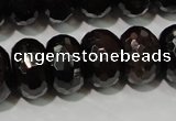 CGA461 15.5 inches 8*12mm faceted rondelle natural red garnet beads