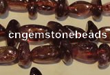 CGA489 15.5 inches 4*8mm – 4*10mm nuggets natural red garnet beads