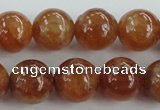 CGA503 15.5 inches 8mm round A grade yellow red garnet beads