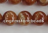 CGA504 15.5 inches 10mm round A grade yellow red garnet beads