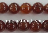 CGA512 15.5 inches 8mm round AA grade yellow red garnet beads