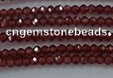 CGA515 15.5 inches 2*2.5mm faceted rondelle red garnet beads