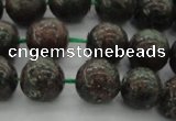 CGA552 15.5 inches 8mm round red green garnet gemstone beads