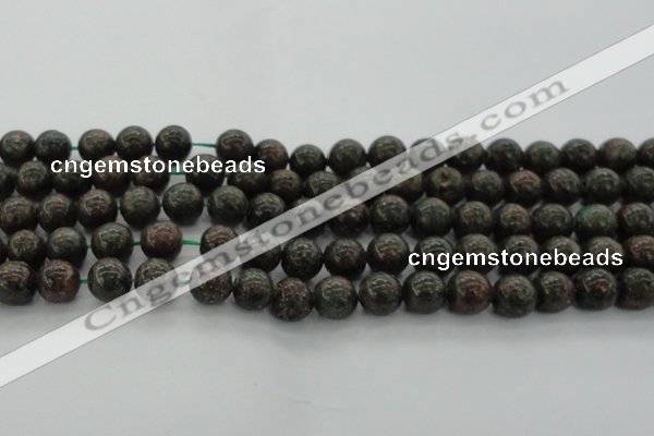 CGA552 15.5 inches 8mm round red green garnet gemstone beads