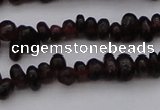 CGA652 15.5 inches 4*6mm nuggets red garnet gemstone beads