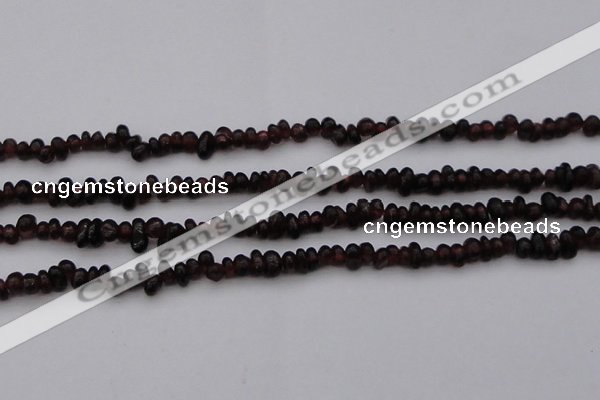 CGA652 15.5 inches 4*6mm nuggets red garnet gemstone beads