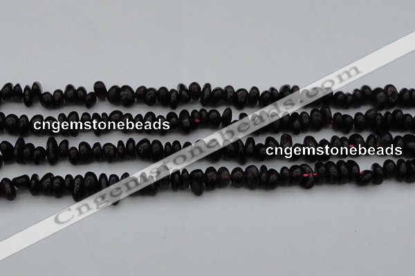 CGA653 15.5 inches 5*8mm nuggets red garnet gemstone beads
