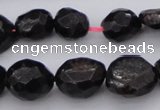 CGA658 15.5 inches 8*10mm - 15*18mm faceted nuggets red garnet beads