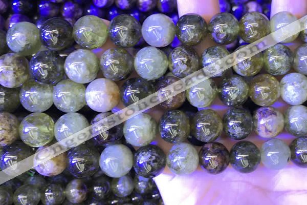 CGA703 15.5 inches 12mm round green garnet beads wholesale