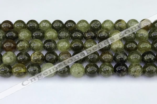 CGA713 15.5 inches 10mm round natural green garnet gemstone beads