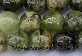 CGA837 15 inches 8mm round green garnet beads