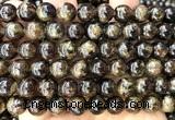 CGA883 15 inches 10mm round green garnet beads wholesale