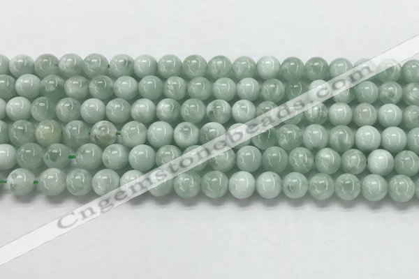 CGA900 15.5 inches 4mm round green angel skin gemstone beads