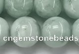 CGA904 15.5 inches 12mm round green angel skin gemstone beads