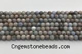 CGA920 15.5 inches 6mm faceted round blue angel skin beads wholesale