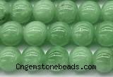 CGA930 15 inches 6mm round green angel skin beads