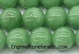 CGA931 15 inches 8mm round green angel skin beads