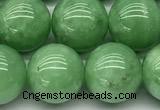 CGA932 15 inches 10mm round green angel skin beads