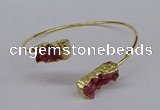 CGB1033 8*18mm - 10*20mm freeform druzy agate bangles