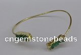 CGB1035 8*18mm - 10*20mm freeform druzy agate bangles