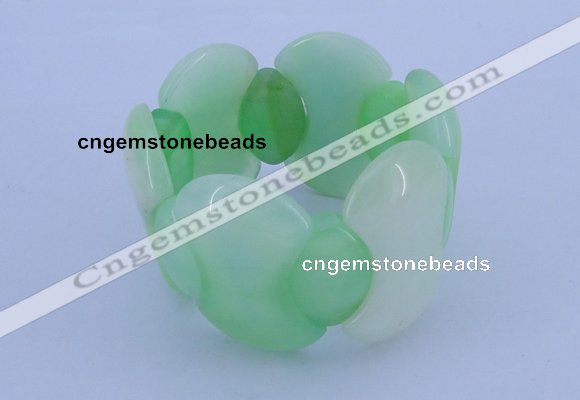 CGB150 8 inches fashion dyed white jade gemstone stretchy bracelet