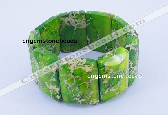 CGB160 8 inches fashion dyed imperial jasper gemstone stretchy bracelet