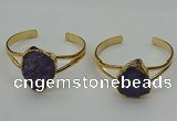 CGB2002 22*30mm - 25*30mm freeform druzy agate gemstone bangles