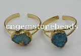 CGB2004 22*30mm - 25*30mm freeform druzy agate gemstone bangles