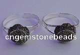 CGB2010 30mm flower druzy agate gemstone bangles wholesale