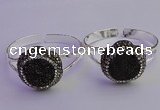 CGB2012 30mm flower druzy agate gemstone bangles wholesale