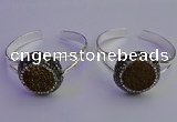 CGB2014 30mm flower druzy agate gemstone bangles wholesale